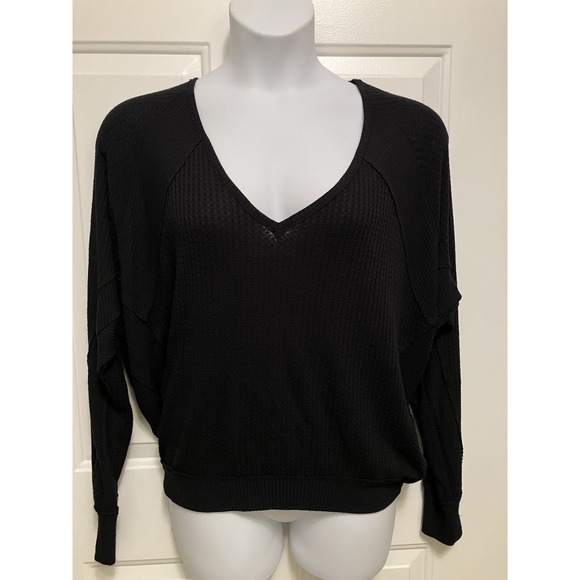 We The Free People Sweater Size Small Black Long‎ Sleeve Oversized Women's - Picture 1 of 5